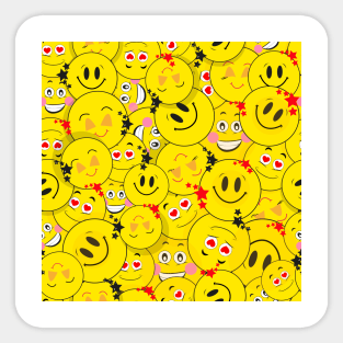 Smiley faces, emotion Sticker